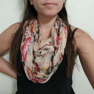 Rose print scarf